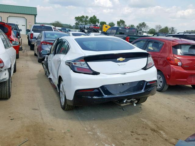 1G1RB6S51KU122805 - 2019 CHEVROLET VOLT PREMI WHITE photo 3