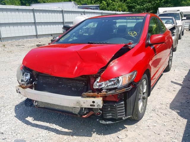 2HGFG1B97AH525174 - 2010 HONDA CIVIC EXL 红色 照片 2