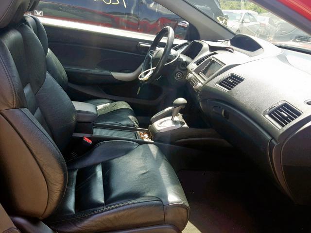 2HGFG1B97AH525174 - 2010 HONDA CIVIC EXL 红色 照片 5