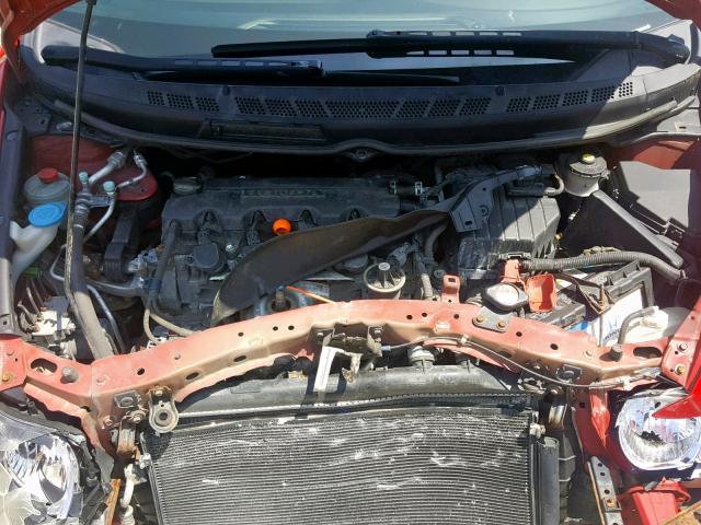 2HGFG1B97AH525174 - 2010 HONDA CIVIC EXL 红色 照片 7