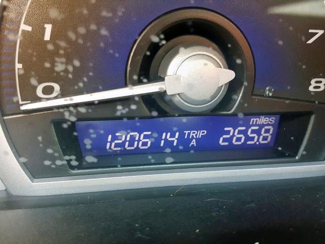 2HGFG1B97AH525174 - 2010 HONDA CIVIC EXL 红色 照片 8