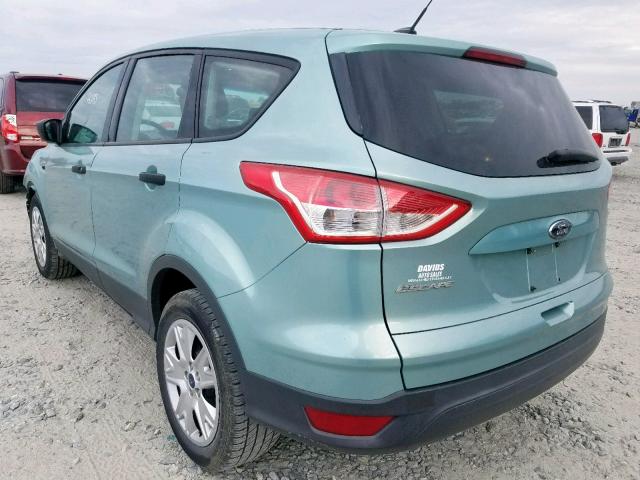 1FMCU0F73DUB60762 - 2013 FORD ESCAPE S TEAL photo 3