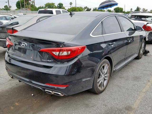 5NPE34AB7HH527052 - 2017 HYUNDAI SONATA SPO BLACK photo 4