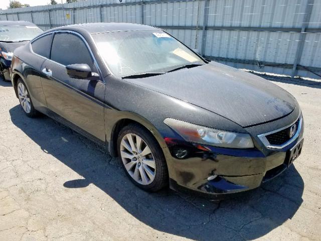 1HGCS22849A007161 - 2009 HONDA ACCORD EXL BLACK photo 1