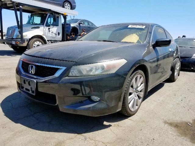 1HGCS22849A007161 - 2009 HONDA ACCORD EXL BLACK photo 2