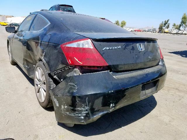 1HGCS22849A007161 - 2009 HONDA ACCORD EXL BLACK photo 4