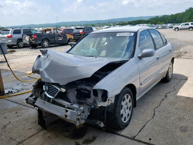 3N1CB51D52L692187 - 2002 NISSAN SENTRA XE SILVER photo 2