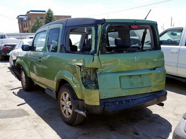 5J6YH28797L015981 - 2007 HONDA ELEMENT EX GREEN photo 3