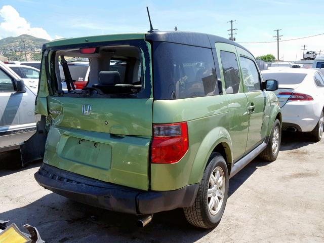 5J6YH28797L015981 - 2007 HONDA ELEMENT EX GREEN photo 4