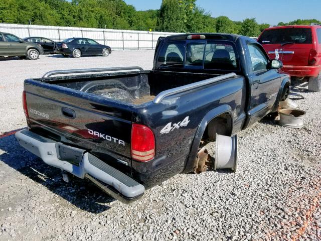 1D7GG36N93S166921 - 2003 DODGE DAKOTA SPO BLACK photo 4