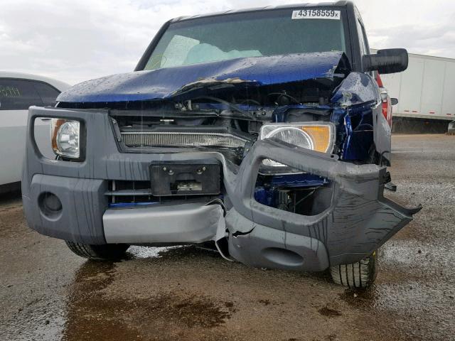 5J6YH18654L012699 - 2004 HONDA ELEMENT EX BLUE photo 9