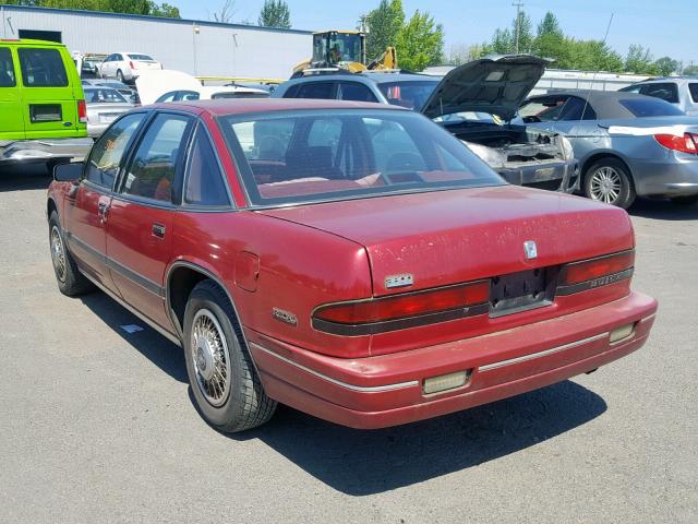 2G4WB54L0N1400590 - 1992 BUICK REGAL CUST MAROON photo 3