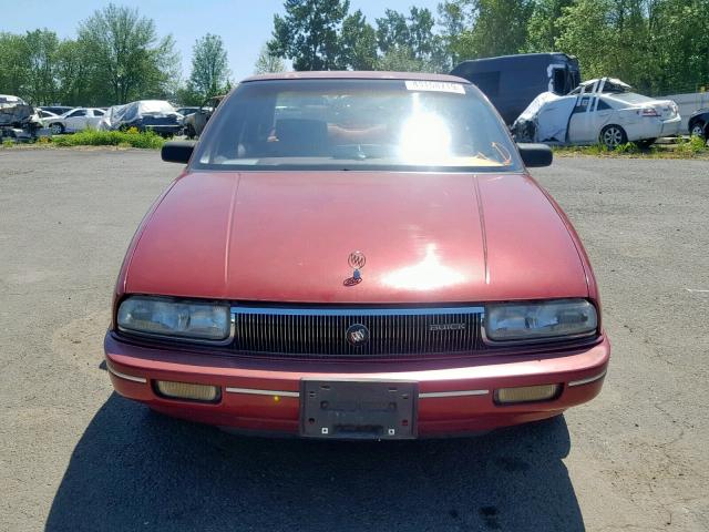 2G4WB54L0N1400590 - 1992 BUICK REGAL CUST MAROON photo 9