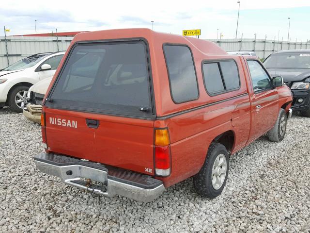 1N6SD11S7VC383411 - 1997 NISSAN TRUCK BASE ORANGE photo 4