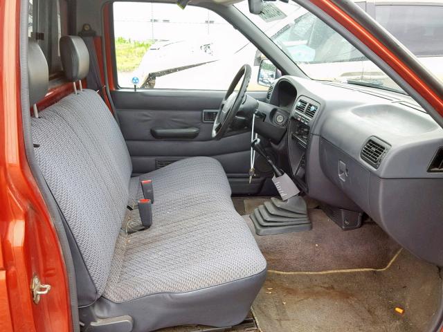 1N6SD11S7VC383411 - 1997 NISSAN TRUCK BASE ORANGE photo 5