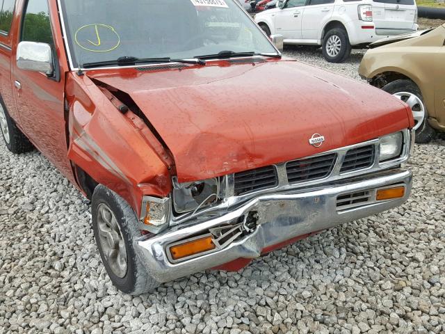 1N6SD11S7VC383411 - 1997 NISSAN TRUCK BASE ORANGE photo 9