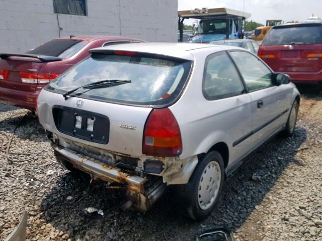 2HGEJ6443VH116252 - 1997 HONDA CIVIC DX SILVER photo 4