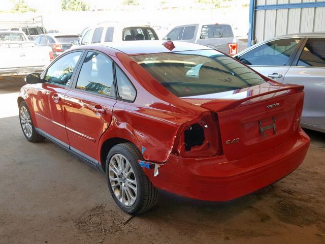 YV1MS382272283772 - 2007 VOLVO S40 2.4I RED photo 3