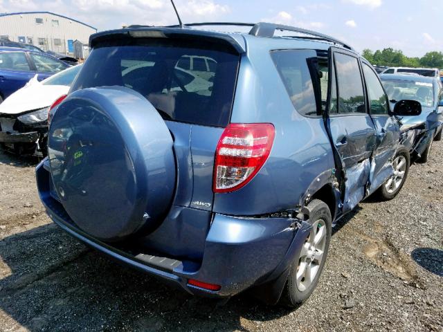 2T3DK4DV0AW035370 - 2010 TOYOTA RAV4 LIMIT BLUE photo 4