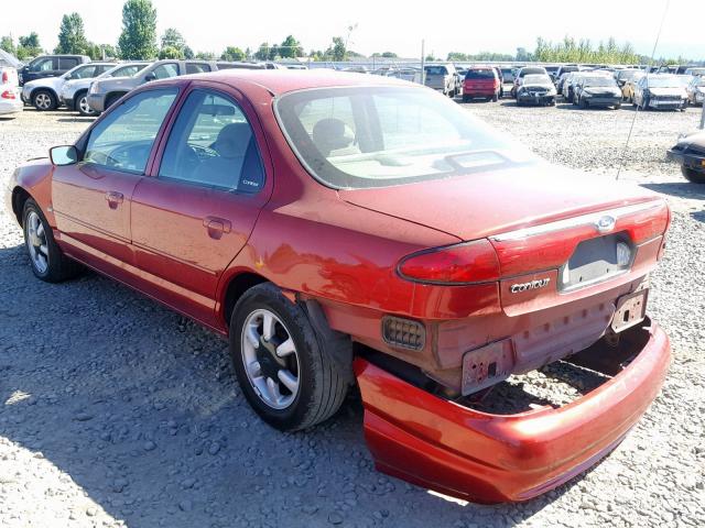 1FAFP6637WK230616 - 1998 FORD CONTOUR LX RED photo 3