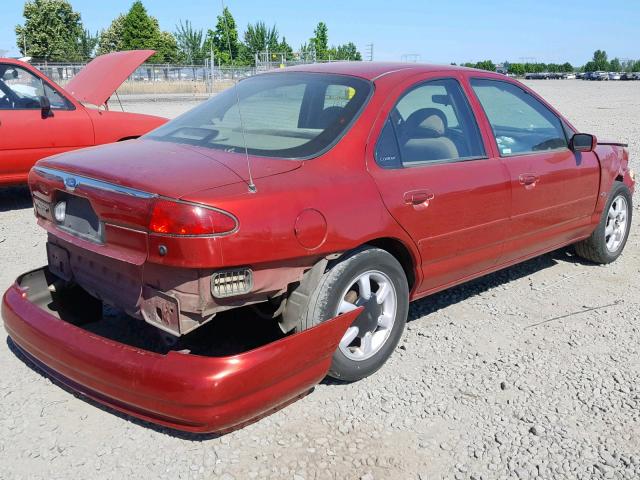 1FAFP6637WK230616 - 1998 FORD CONTOUR LX RED photo 4