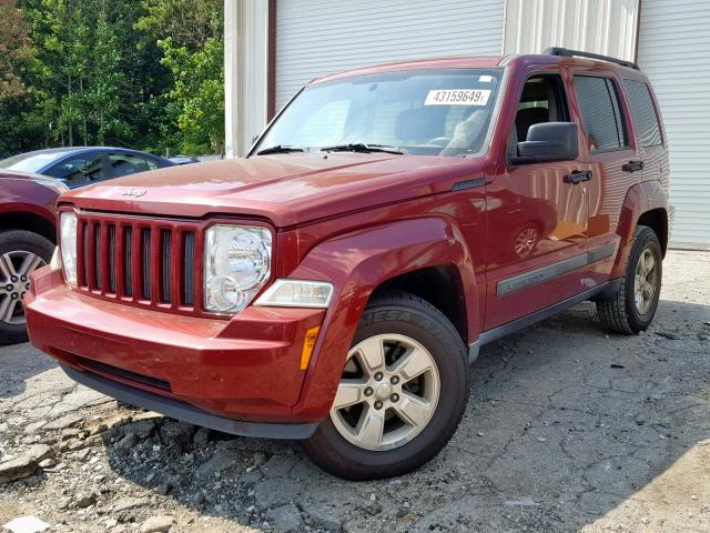 1J4PP2GK4BW578643 - 2011 JEEP LIBERTY SP RED photo 2