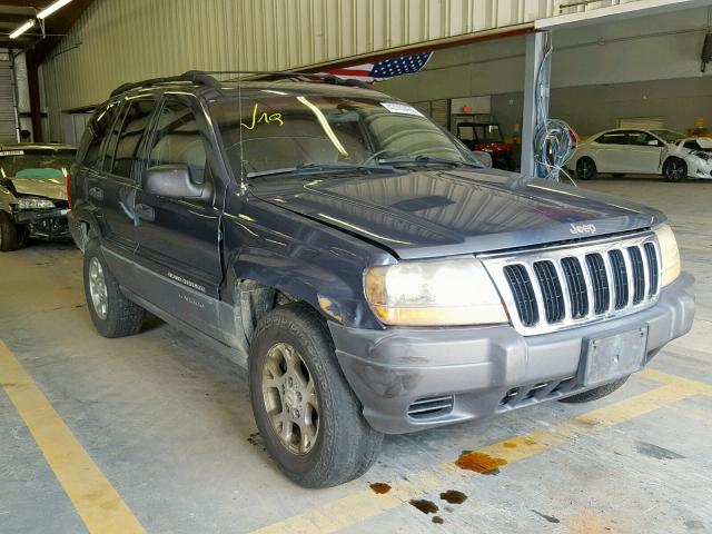 1J4GW48S61C653596 - 2001 JEEP GRAND CHER BLUE photo 1