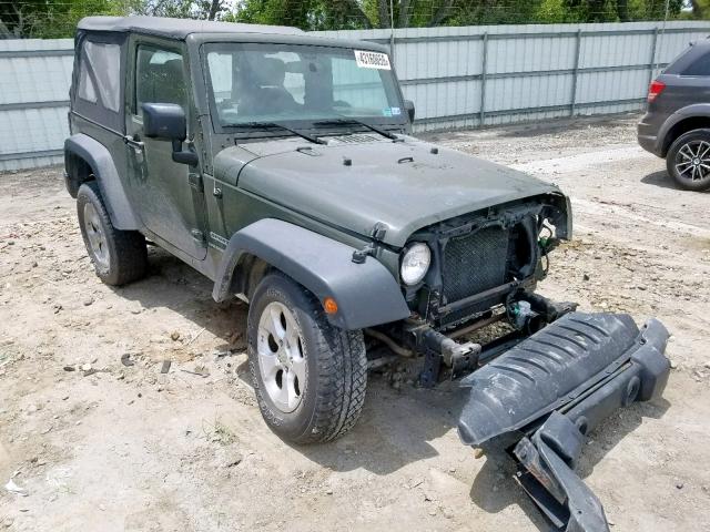 1C4AJWAG2FL716423 - 2015 JEEP WRANGLER S GREEN photo 1