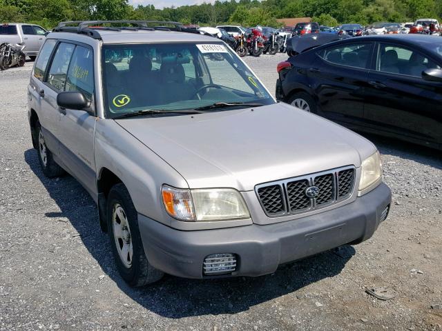 JF1SF63511H706808 - 2001 SUBARU FORESTER L SILVER photo 1