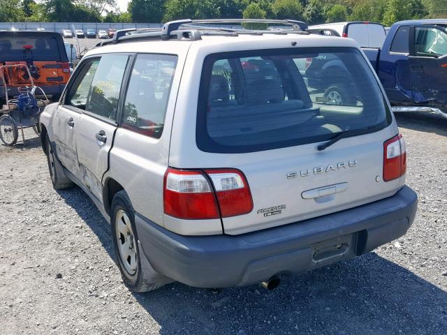 JF1SF63511H706808 - 2001 SUBARU FORESTER L SILVER photo 3