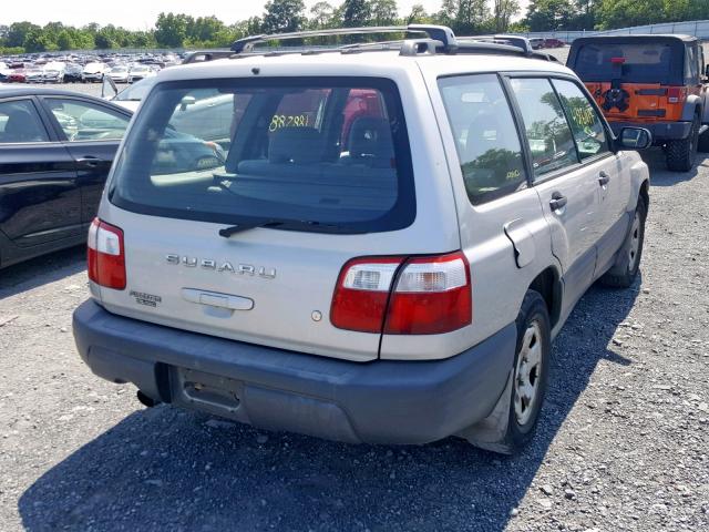 JF1SF63511H706808 - 2001 SUBARU FORESTER L SILVER photo 4