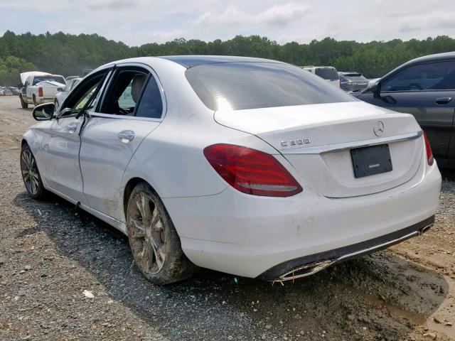 55SWF4JB1GU159233 - 2016 MERCEDES-BENZ C 300 WHITE photo 3