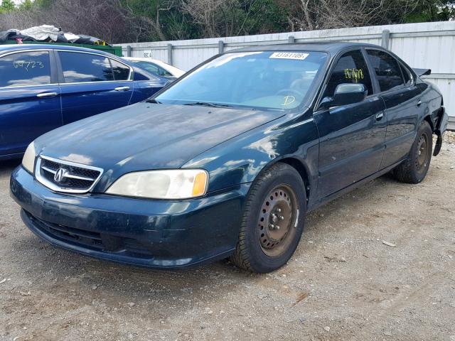 19UUA5665YA014989 - 2000 ACURA 3.2TL GREEN photo 2