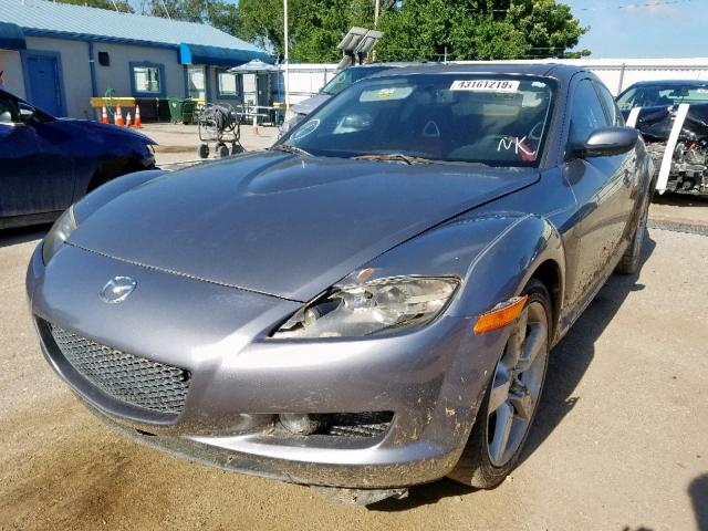 JM1FE173840105635 - 2004 MAZDA RX8 GRAY photo 2