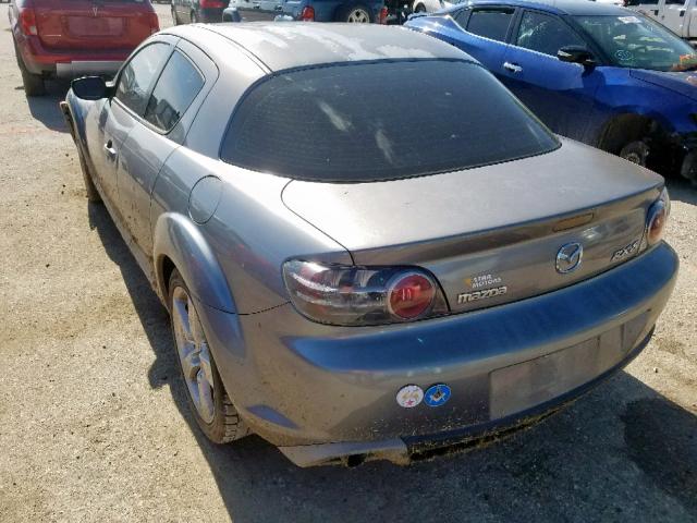 JM1FE173840105635 - 2004 MAZDA RX8 GRAY photo 3