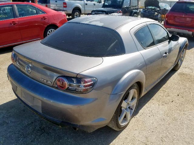 JM1FE173840105635 - 2004 MAZDA RX8 GRAY photo 4