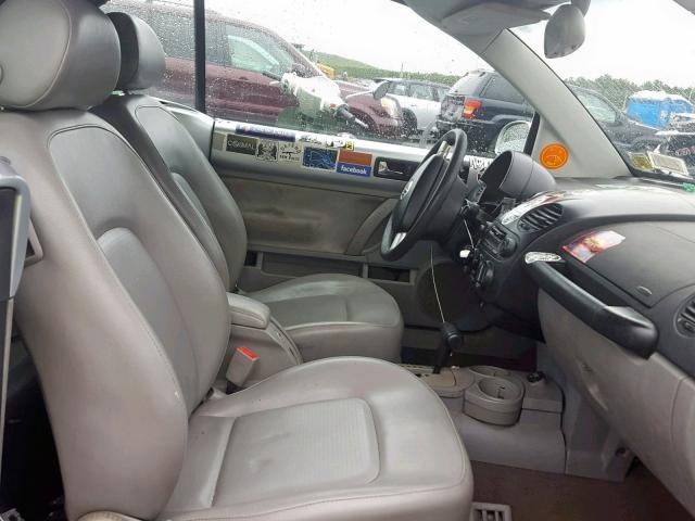 3VWCK21Y43M302316 - 2003 VOLKSWAGEN NEW BEETLE ვერცხლისფერი ფოტო 5