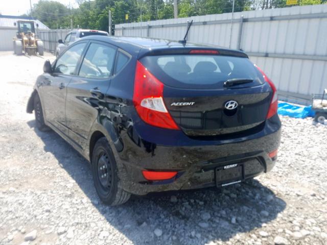 KMHCT5AE7FU232278 - 2015 HYUNDAI ACCENT GS BLACK photo 3