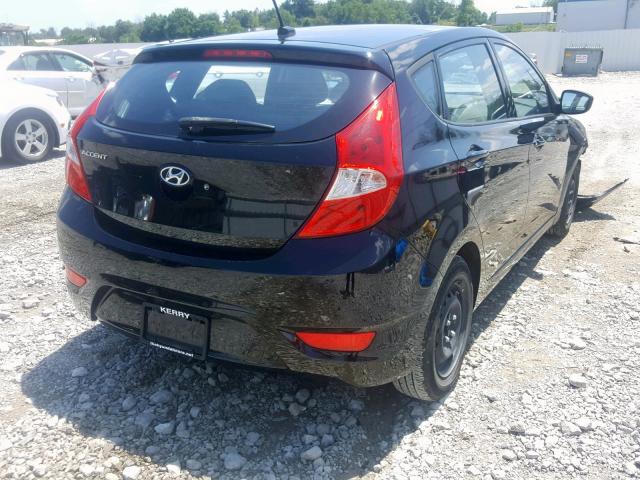 KMHCT5AE7FU232278 - 2015 HYUNDAI ACCENT GS BLACK photo 4