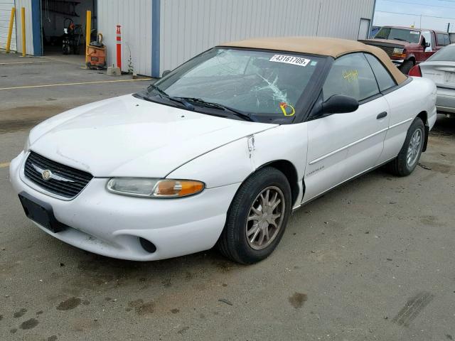 3C3EL45H1YT275866 - 2000 CHRYSLER SEBRING JX WHITE photo 2