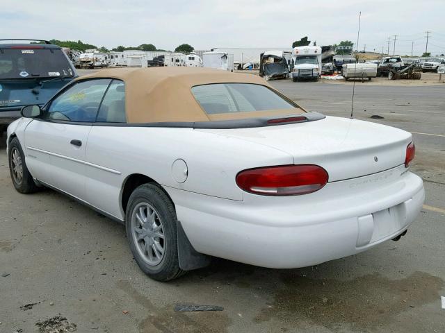 3C3EL45H1YT275866 - 2000 CHRYSLER SEBRING JX WHITE photo 3