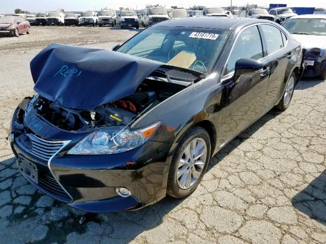 JTHBW1GGXE2053475 - 2014 LEXUS ES 300H BLACK photo 2