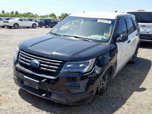 1FM5K8ARXGGA78665 - 2016 FORD EXPLORER P TWO TONE photo 2