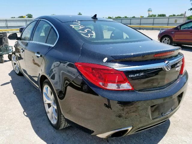 2G4GV5GV6D9149793 - 2013 BUICK REGAL GS BLACK photo 3