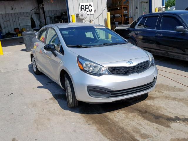 KNADM4A33D6277957 - 2013 KIA RIO LX SILVER photo 1