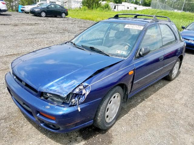 JF1GF4351YH809215 - 2000 SUBARU IMPREZA L BLUE photo 2