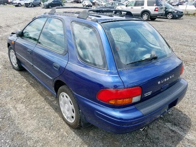 JF1GF4351YH809215 - 2000 SUBARU IMPREZA L BLUE photo 3