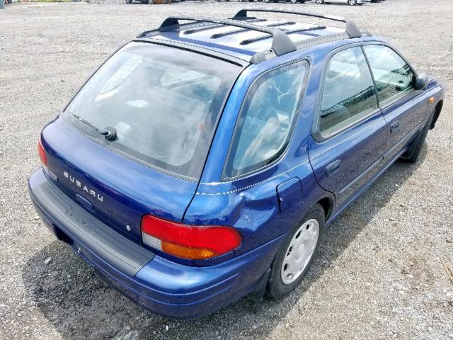 JF1GF4351YH809215 - 2000 SUBARU IMPREZA L BLUE photo 4