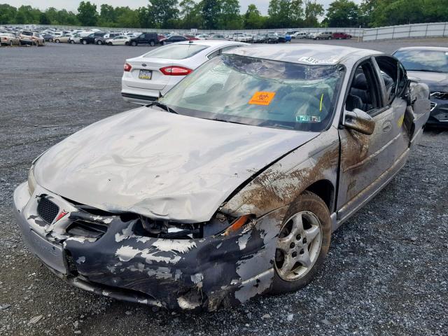 1G2WP5216WF255593 - 1998 PONTIAC GRAND PRIX GRAY photo 2