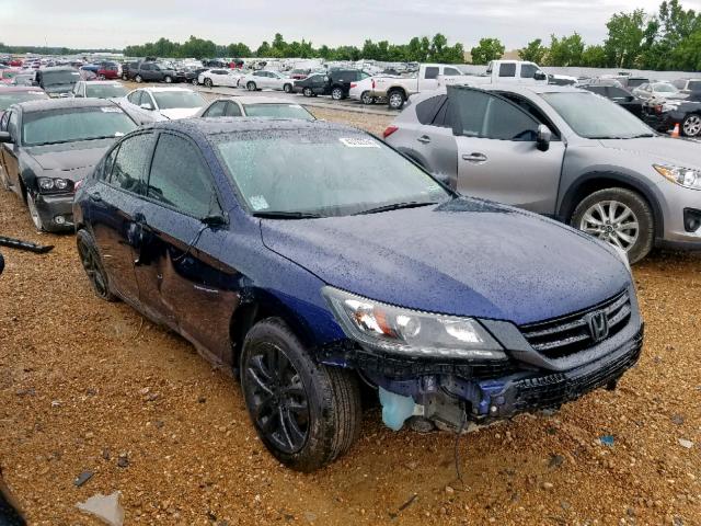 1HGCR3F81DA033169 - 2013 HONDA ACCORD EXL BLUE photo 1